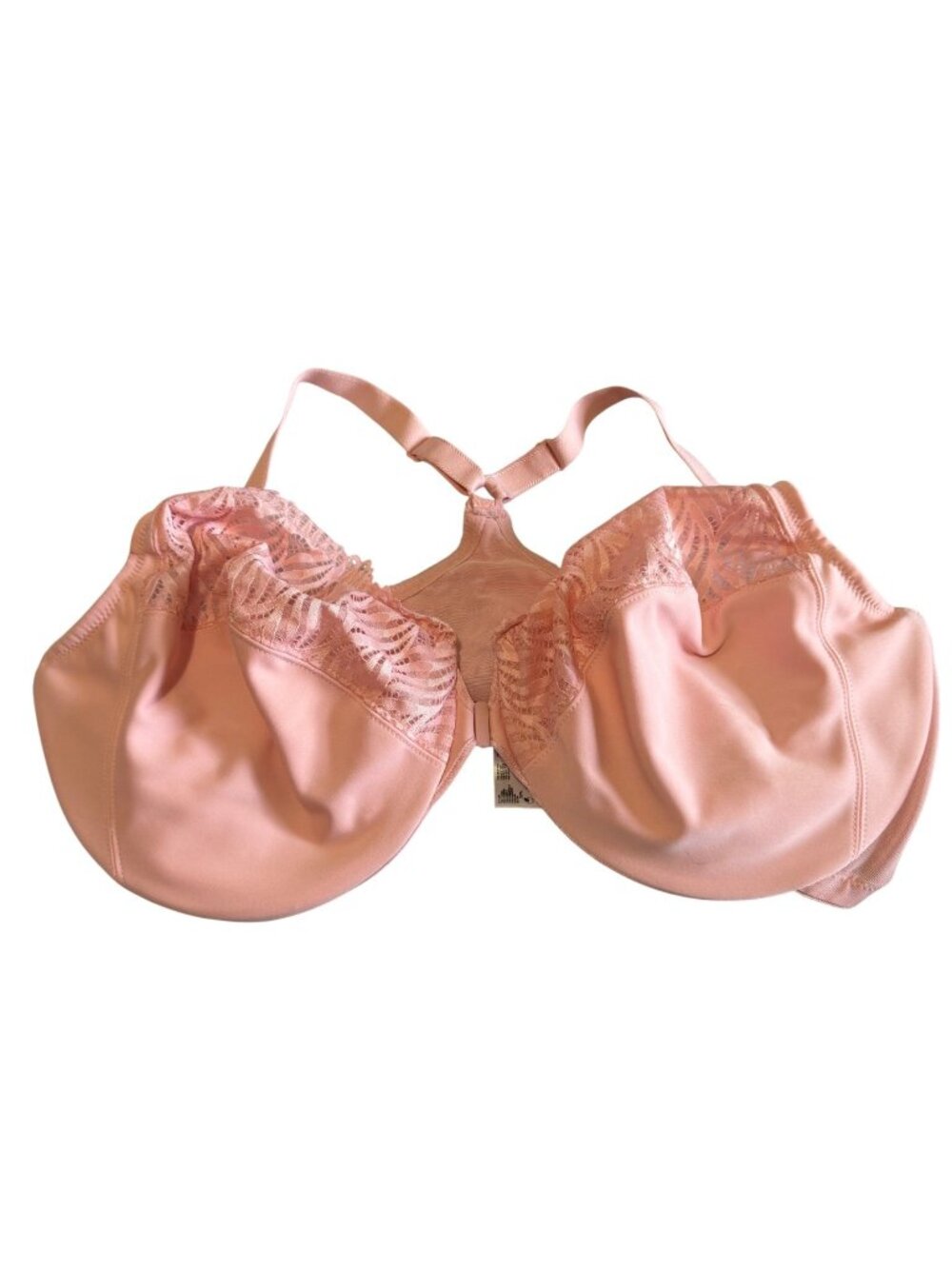 Glamorise 1245 WonderWire Front Closure Bra 44G Dusty Rose Lace Underwire